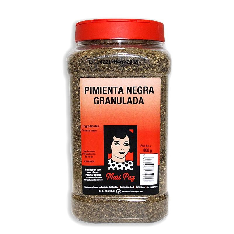 PIMIENTA NEGRA GRANULADA BOTE 12/800g